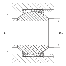 關節軸承 GE16-PB, 根據 DIN ISO 12 240-1 標準，尺寸系列 K，需維護