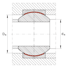 關(guān)節(jié)軸承 GE30-PW, 根據(jù) DIN ISO 12 240-1 標(biāo)準(zhǔn)，尺寸系列 K，免維護(hù)
