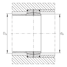 關(guān)節(jié)軸承 GE20-DO, 根據(jù) DIN ISO 12 240-1 標準，需維護